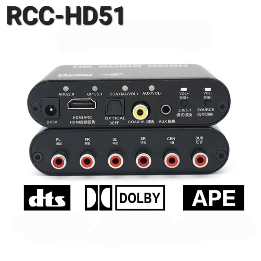 Jual AVPRO RCC-HD51 5.1 Digital Decoder Surround with ARC | Shopee ...