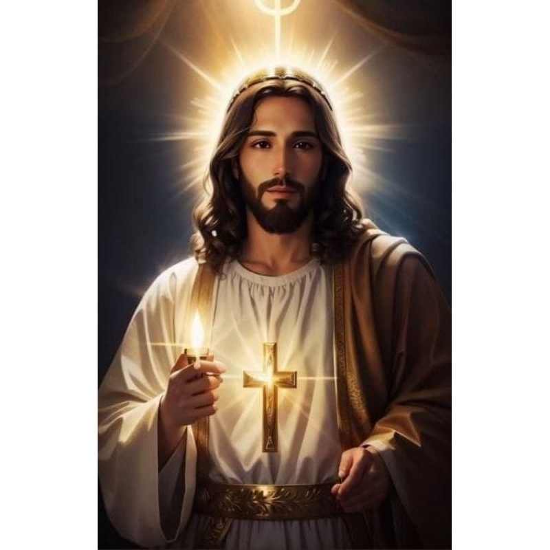 Jual hiasan dinding,TUHAN YESUS KRITUS,ukuran jumbo 70×100 cm,100×150 ...