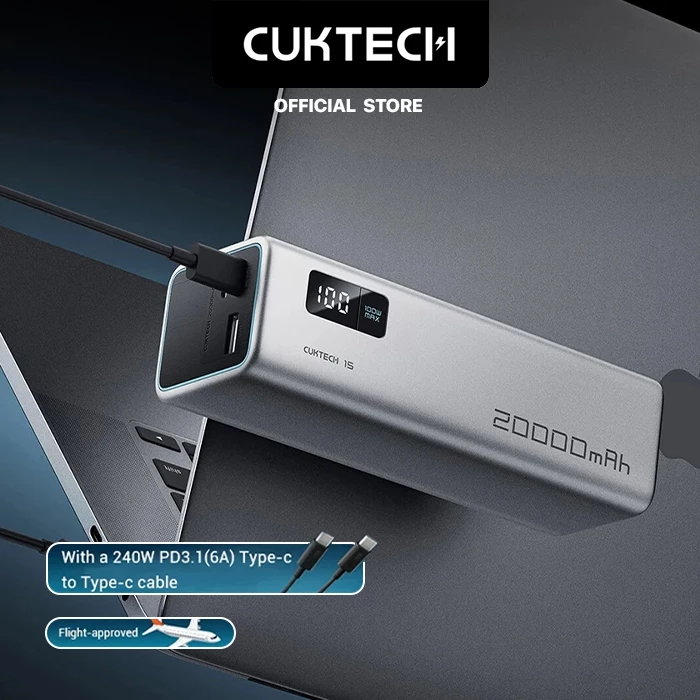Cuktech 15 SE Power Bank 20000mAh 85W USB Type-C Fast Charging