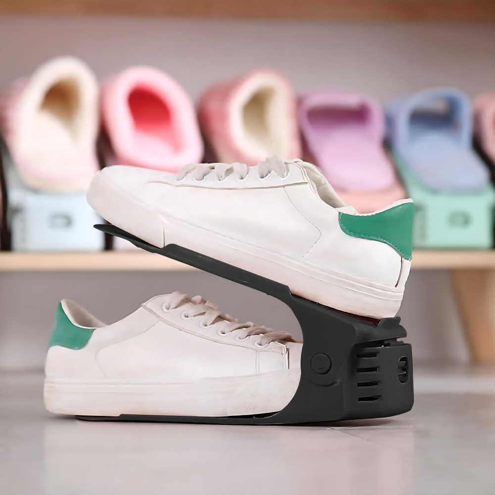 Jual Adjustable Rak Penyimpanan Sepatu Susun Sport Sneaker High Heels Flat Shoes Sendal Organizer Shopee Indonesia