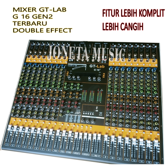 Jual MIXER ANALOG GT Lab G16 GEN2 16 Channel/G16 GEN2 DOUBLE