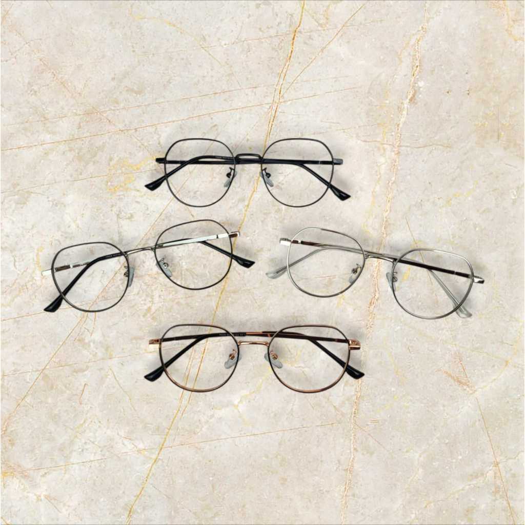 Jual Kacamata Terbaru Frame Hexagonal Bahan Besi Premium 75008 Gratis ...