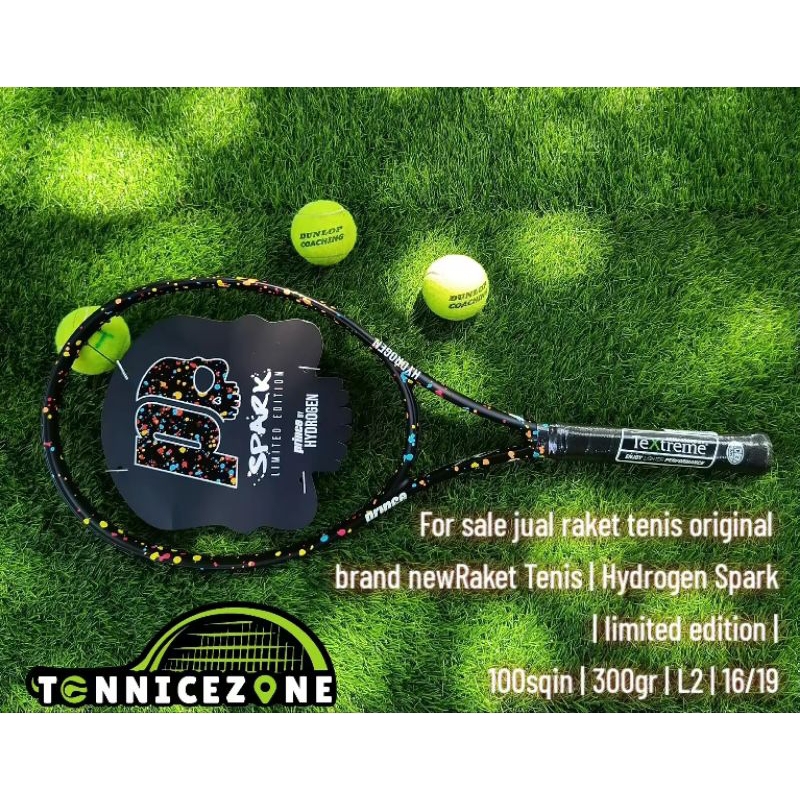 Jual Raket tenis original limited edition prince hydrogen spark 300 gr ...