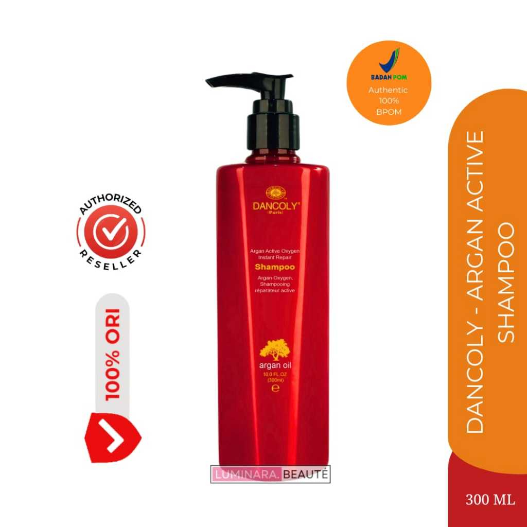 DANCOLY Argan Repair Shampoo 300ML Damage Hair / Dry Rambut Kering dan Rusak