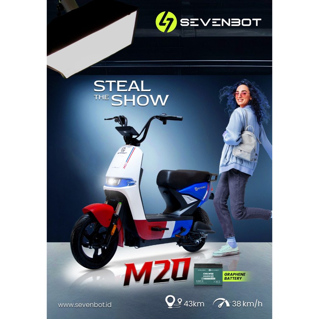 Jual SEVENBOT Sepeda Listrik M20 | Shopee Indonesia
