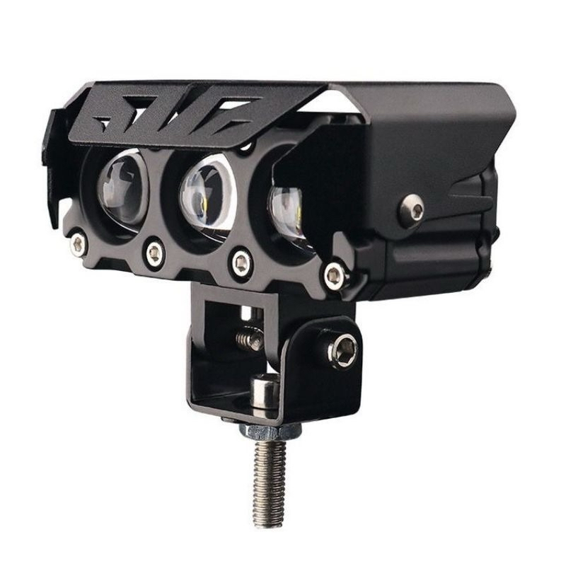 Jual Lampu Tembak LED Laser/Lampu Sorot Laser Q9 3 Mata 2 Warna/HI LOW ...