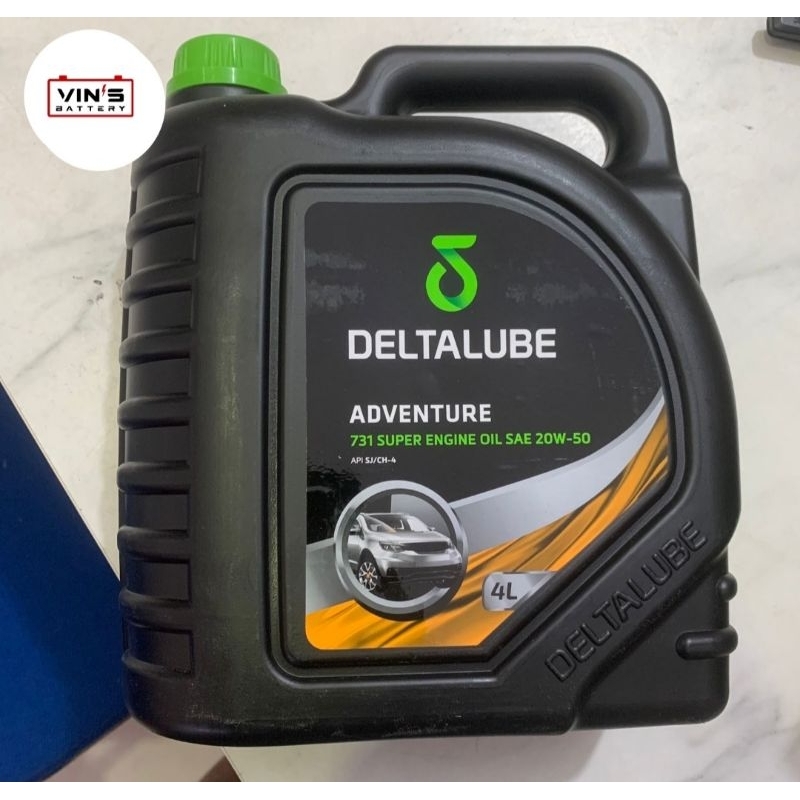 Jual Oli Deltalube Adventure 731 Super Engine Oil SAE 20W-50 4 Liter ...