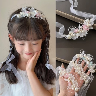 女性のヘアフープラインストーンフラワー手作りヘアヘアバンド