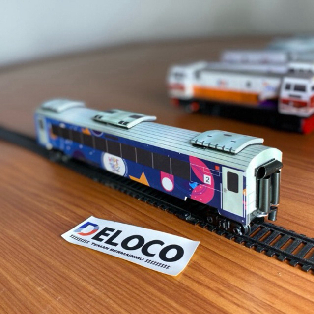 Jual Mainan Miniatur Kereta Api Gerbong Stainless Tell Livery Hype Trip