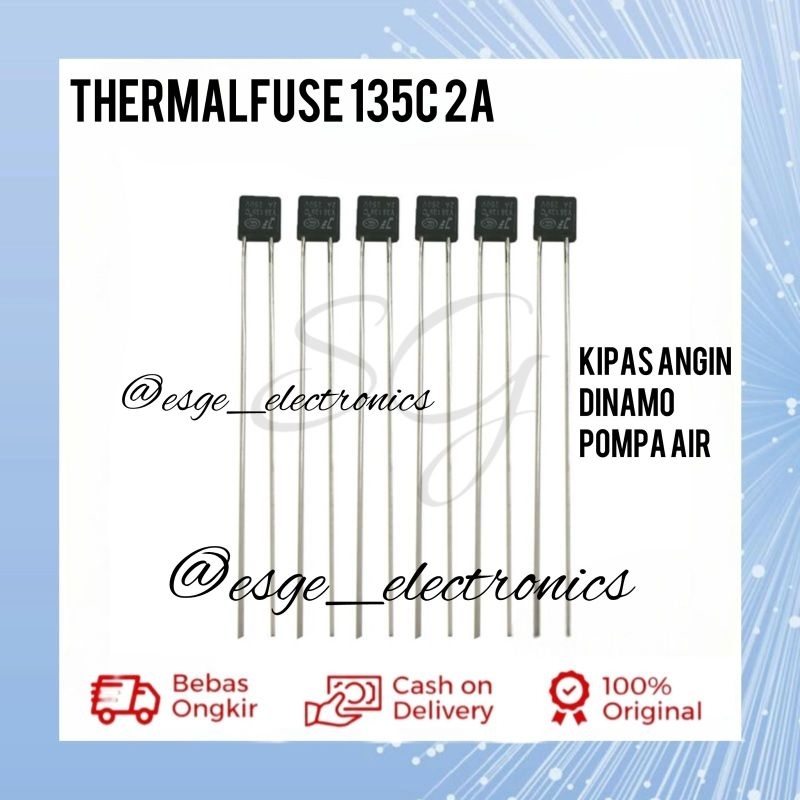 Jual FUSE KIPAS 130C THERMOFUSE KIPAS ANGIN 2A THERMAL FUSE 160C ...