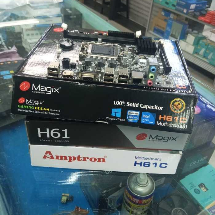 Jual Motherboard H61 Amptron / Magic ( Unit Baru Stok Lama ) | Shopee ...