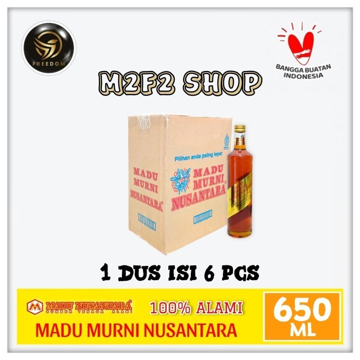 Jual Madu Murni Nusantara Asli Dan Alami Rasa Original Botol Kaca ...