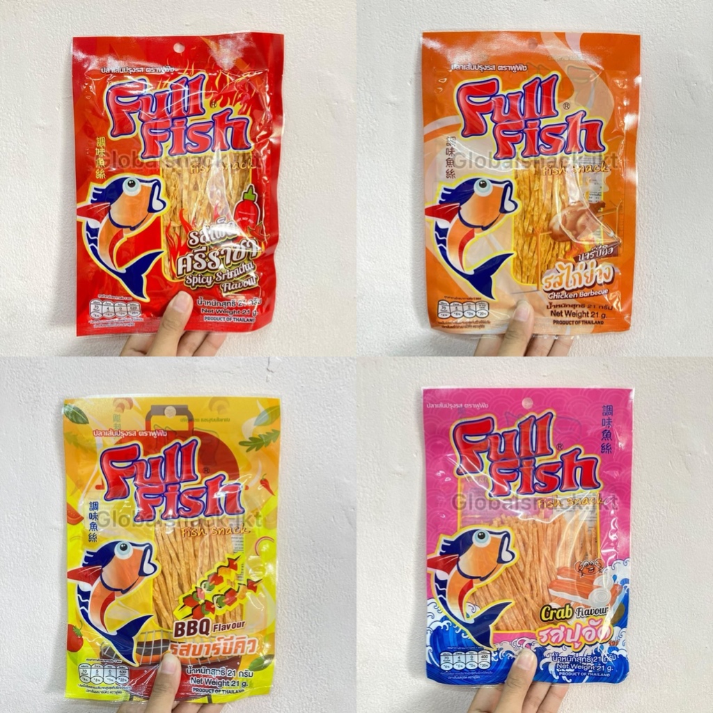 Jual FULLFISH SNACK BBQ / CHICKEN BBQ / CRAB FISH / SPICY | Shopee ...