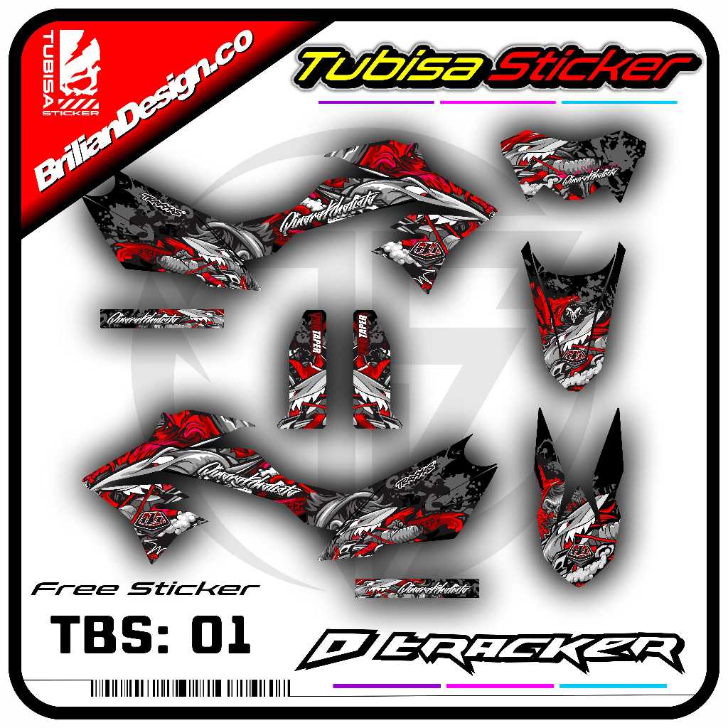 Jual Sticker Striping Dtracker 150 - Stiker Striping Variasi List Motor ...