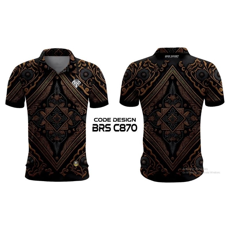 Jual KAOS JERSEY KERAH ELEGAN /SPORT POLO FULL PRINTING KUALITAS
