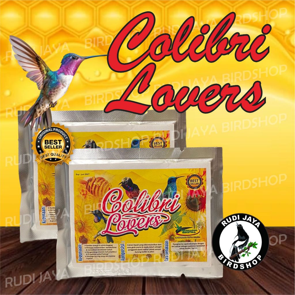 Jual COLIBRI LOVERS 1 SACHET NECTAR NEKTAR PAKAN MAKANAN