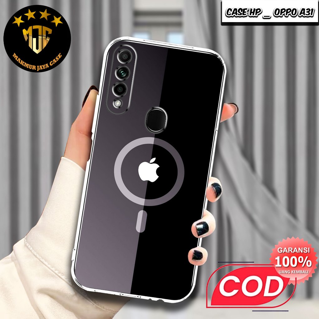 Softcase Oppo A31 Back Cover Black Leather Case Wallet OPPO A31 A