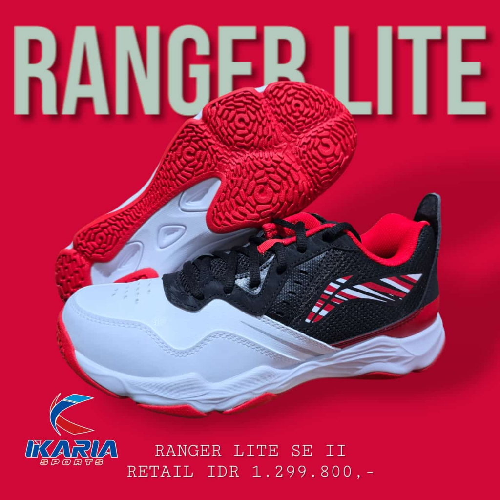 Jual SEPATU LINING/RANGER LITE SE II/WHITE BLACK/ORIGINAL | Shopee ...