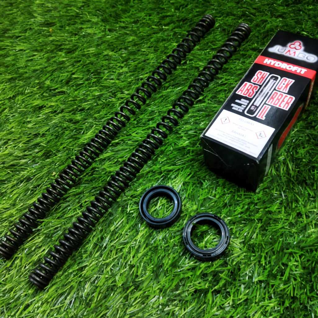 Jual PER SHOCK SHOK DEPAN SMASH NEW OLD SET OLI DAN SEAL SHOCK SUZUKI ...