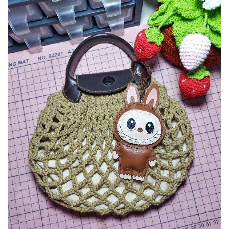 Jual Handmade Bag Charm Labubu Genuine Leather | Shopee Indonesia