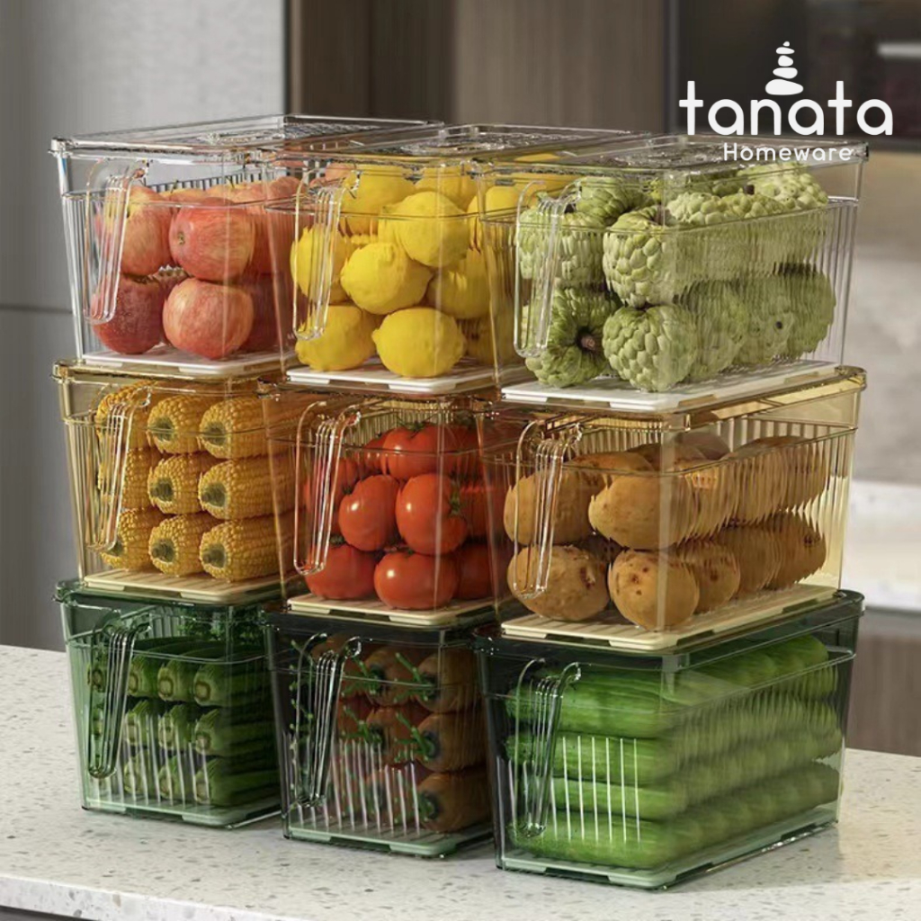 Jual TANATA - MINE Storage Kulkas Daging Acrylic Container Sayur Buah ...