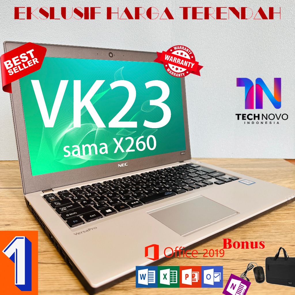 Jual Laptop NEC VersaPro VK23 second RAM 8GB SSD 256GB sama Lenovo Thinkpad  X260 Peningkatan baru laptop Buku kantor bisnis IPS， US  Keybroad，backlightbekas--bonus mouse&bag | Shopee Indonesia