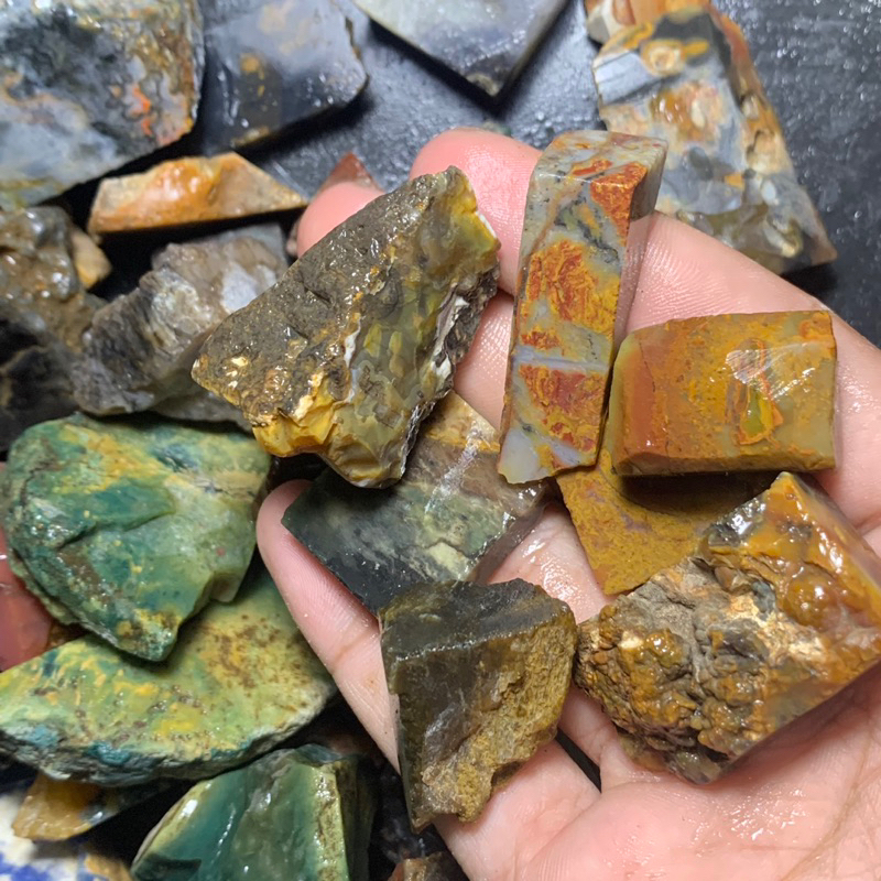 Jual Bahan Batu Akik Random Murah / Lempengan Akik Random Hq | Shopee ...