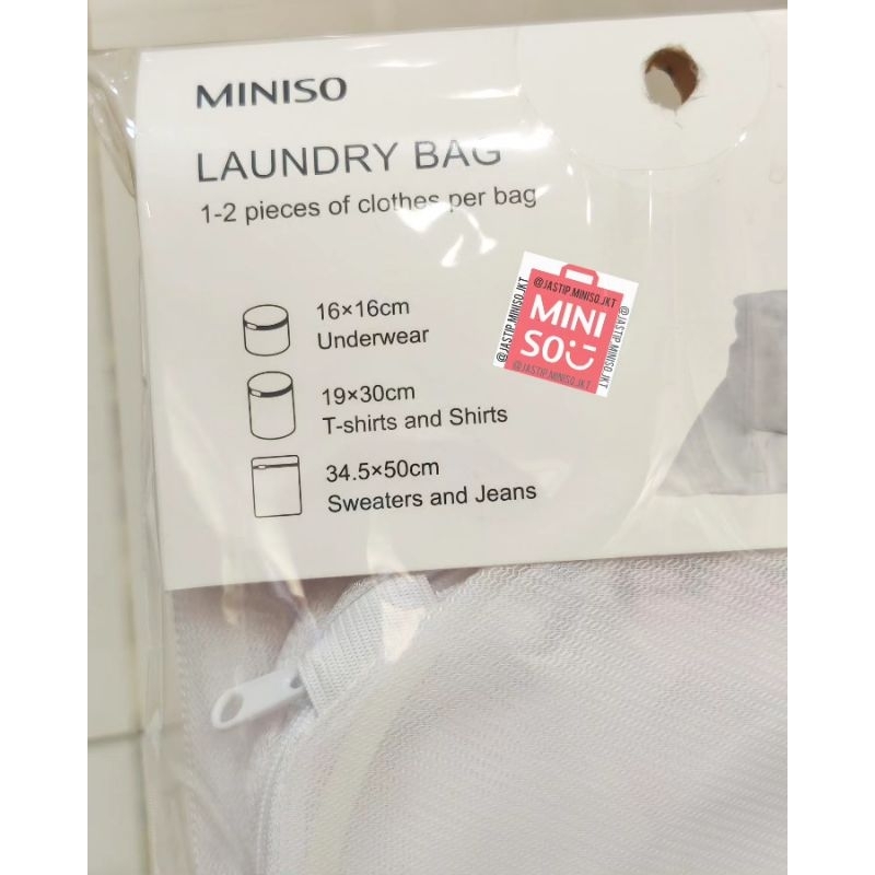 Jual MINISO Laundry Bag isi 3pcs Small Medium Barrell Bra Bag Shopee Indonesia