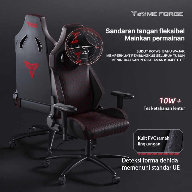 Jual GAMEFORGE Gaming Chair Light and Shadow | Kursi ergonomi gaming ...