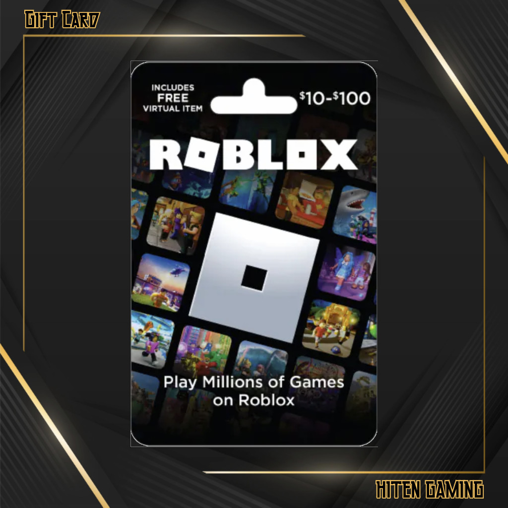 Jual Voucher Roblox Robux Card Gift Cards 4500 / 10000 / 22500 Robux ...