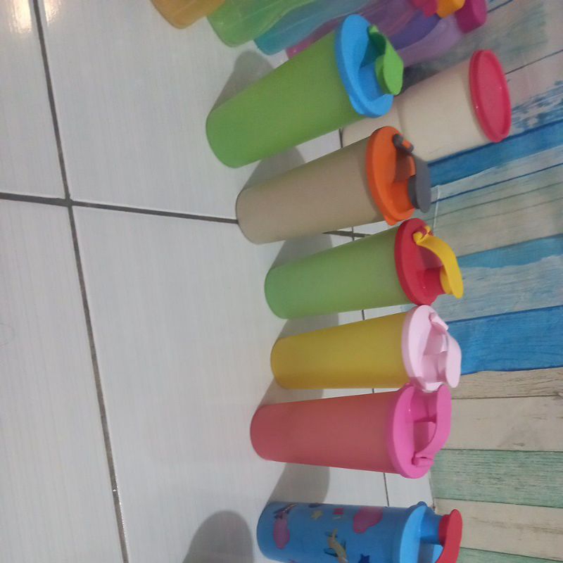 Jual tumbler flip polos dan printing tupperware | Shopee Indonesia