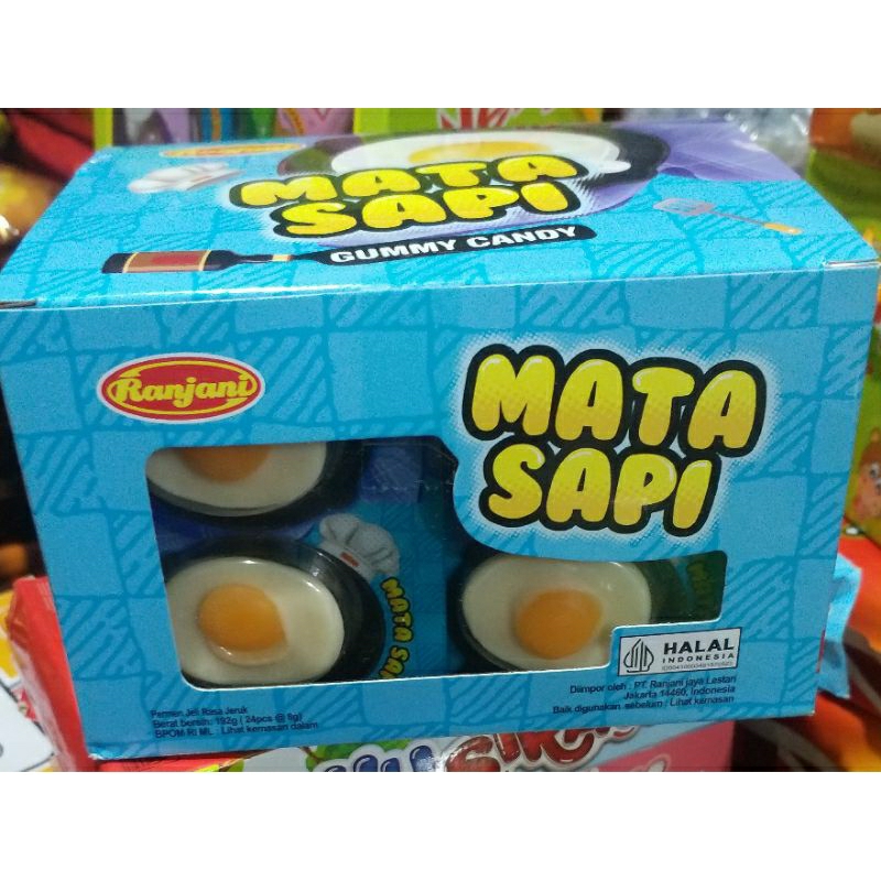 Jual yupi gummy mata sapi 1 box isi 24 picis @8g | Shopee Indonesia