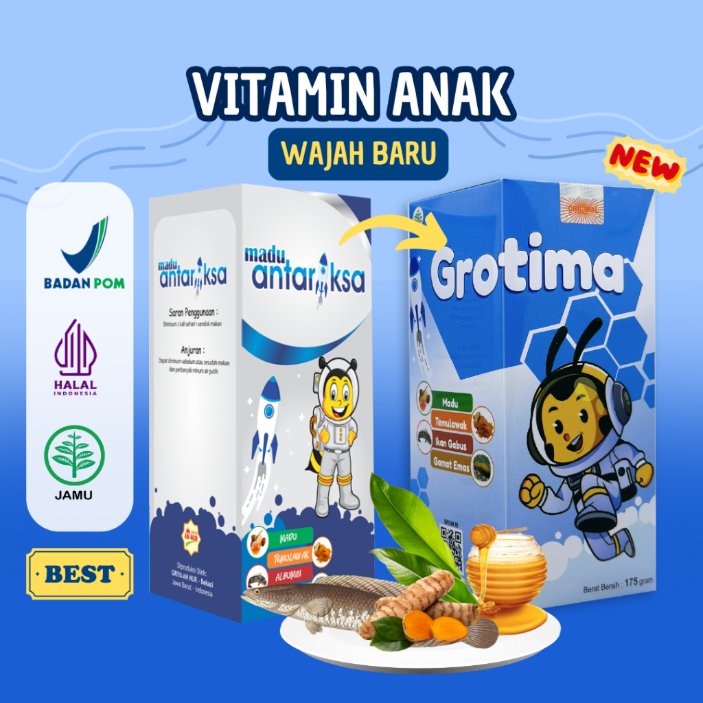 Jual Obat batuk pilek anak herbal GROTIMA | Shopee Indonesia