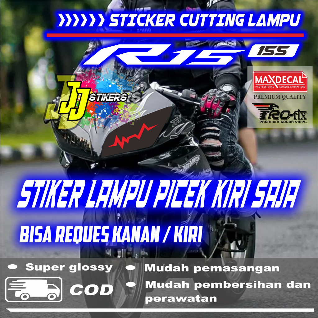 Jual STIKER LAMPU PICEK YAMAHA R15 V2 | Shopee Indonesia
