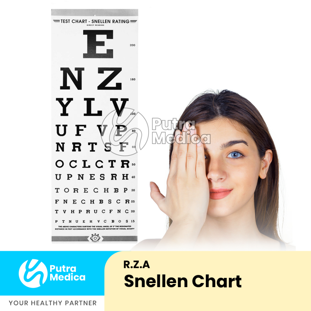 Jual Snellen Chart / Kertas Tes Periksa Mata Rabun / Poster Snelen E ...