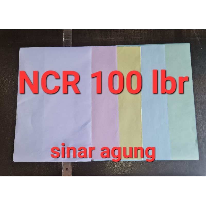 Jual 100 lembar NCR kertas nota ukuran F4/FOLIO Top - Middle | Shopee ...