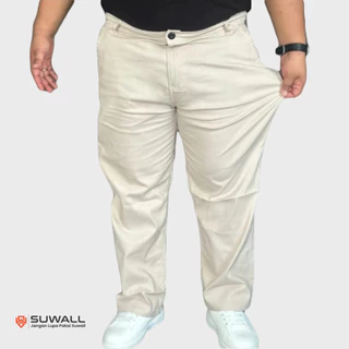 SUWALL Celana Chinos Panjang Pria Jumbo Bigsize SWL05