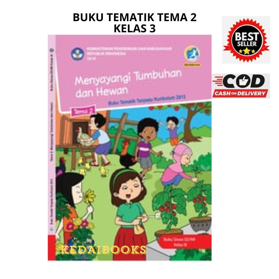 Jual Buku Tematik Kelas 3 Tema 2 Kurikulum 13 Revisi 2018 | Shopee ...