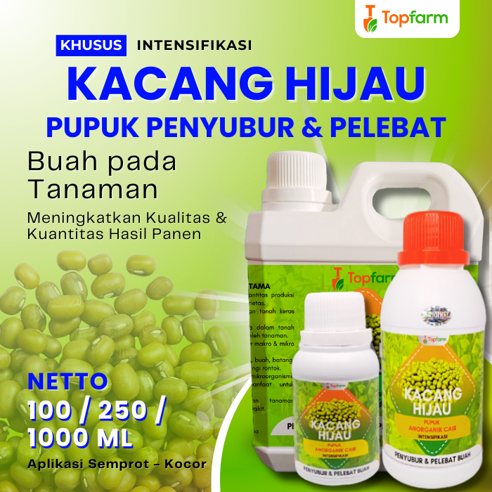 Pupuk Buah Kacang Hijau / Pupuk Kacang Hijau / Pupuk Untuk Tanaman Kacang Hijau / Pupuk Pelebat Bunga Kacang Hijau / Pupuk Booster Kacang Hijau