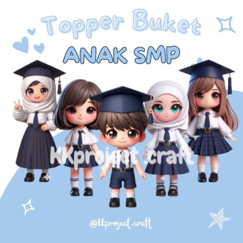 Jual TOPPER BUKET WISUDA ANAK SMP | Shopee Indonesia