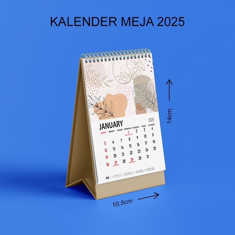 Jual Kalender 2025 Lengkap Kalender Meja Ukuran Kecil Motif Aesthetic ...