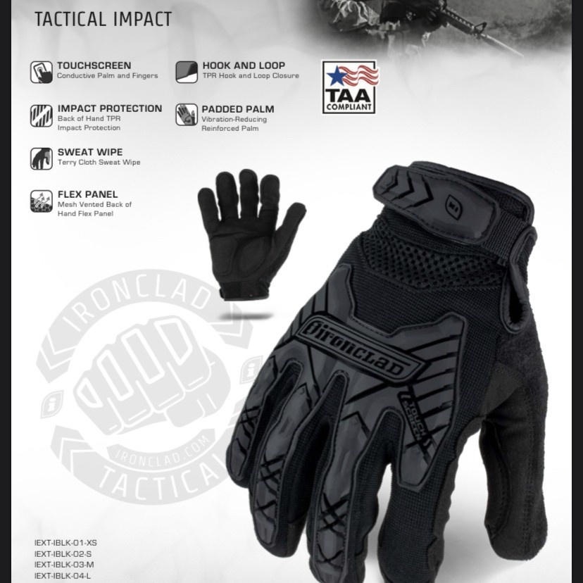 Jual Sarung Tangan Ironclad Command Tactical Impact Touchscreen ...