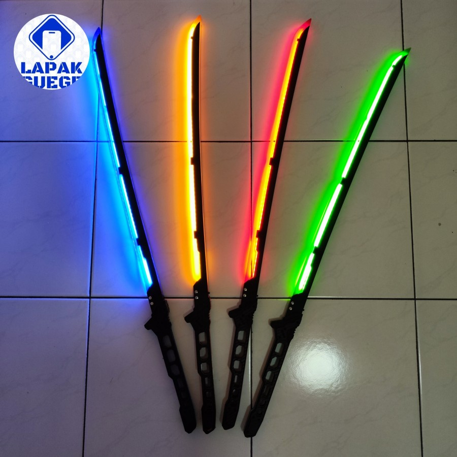 Jual Cyberpunk Thermal Blade LED SWORD Rechargeable model lifestyle ...