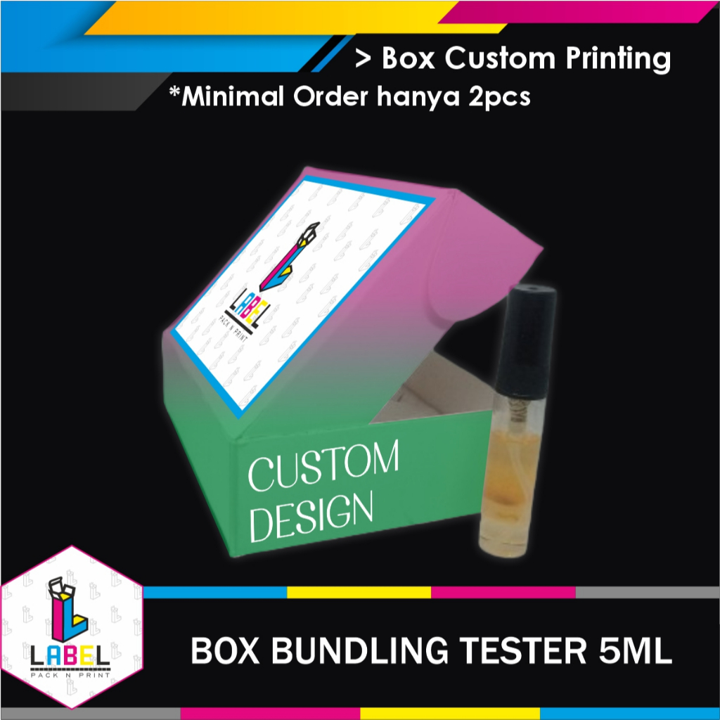 Jual Dus / Box Bundling Tester 5ml (untuk isi 3botol dan 2 botol ...
