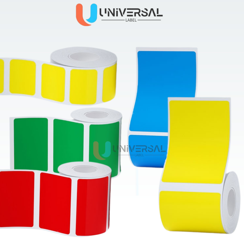 Jual Label Semicoated Warna Custom Ukuran dan Warna | Label Barcode ...