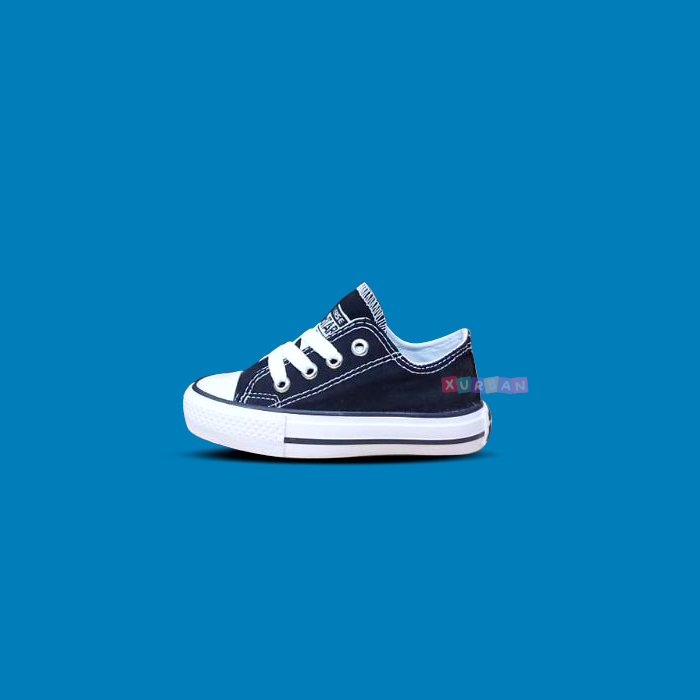 Sepatu Converse All Star Anak Hitam Sepatu Sekolah TK, SD, SMP  Sneaker Casual Anak Laki-Laki Perempuan
