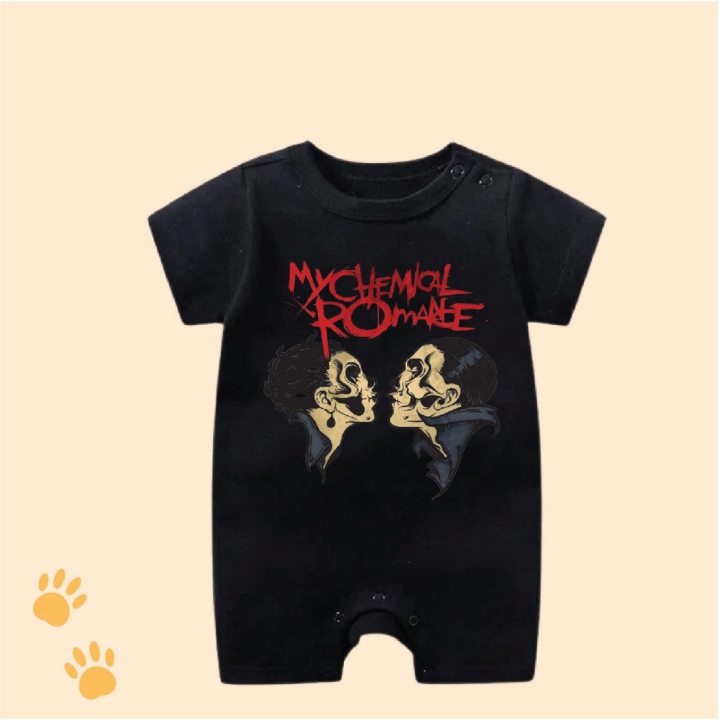 Jual Baju Bayi Romper Jumper Band MCR MY CHEMICAL ROMANCE Bahan
