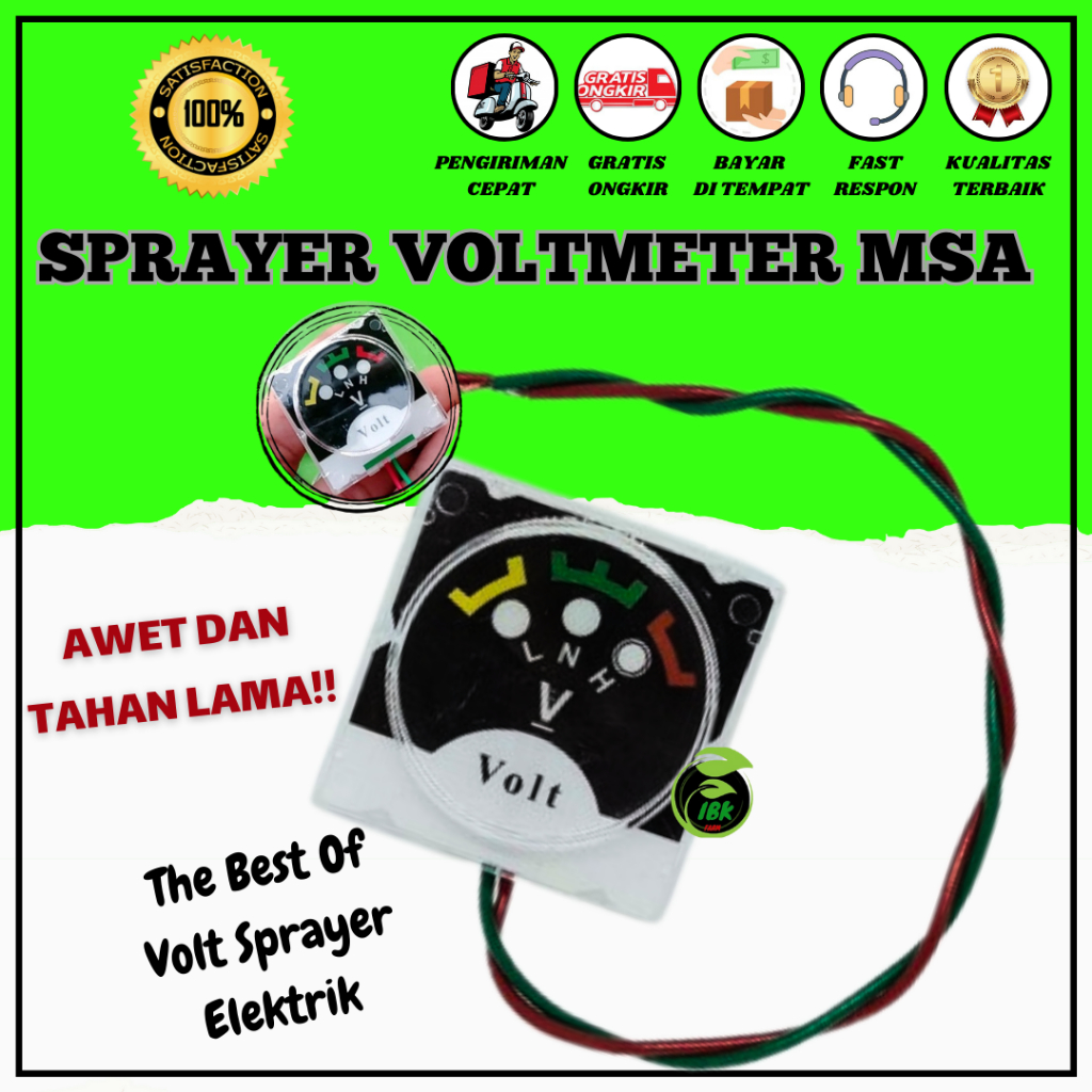 Jual Voltmeter AMPER sprayer elektrik digunakan untuk tangki sprayer ...