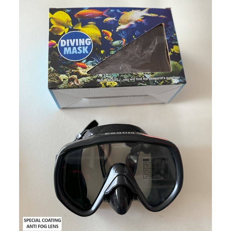 Jual Exquist Diving Mask Big Vision Special Coating ANTI FOG / Kaca ...