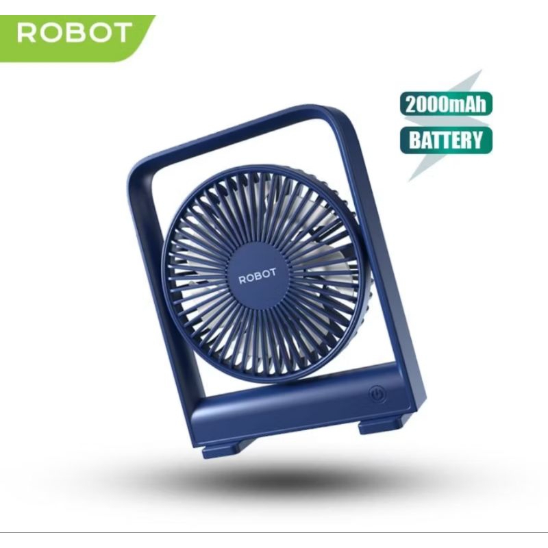 Jual kipas robot RT-BF14B 2000mah ultra thin mini fan Dark blue ...